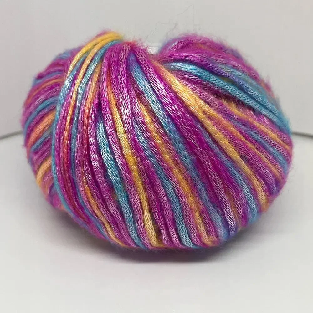 ICE Yarns Picasso Yarn, Pink Blue Yellow Purple Variegated